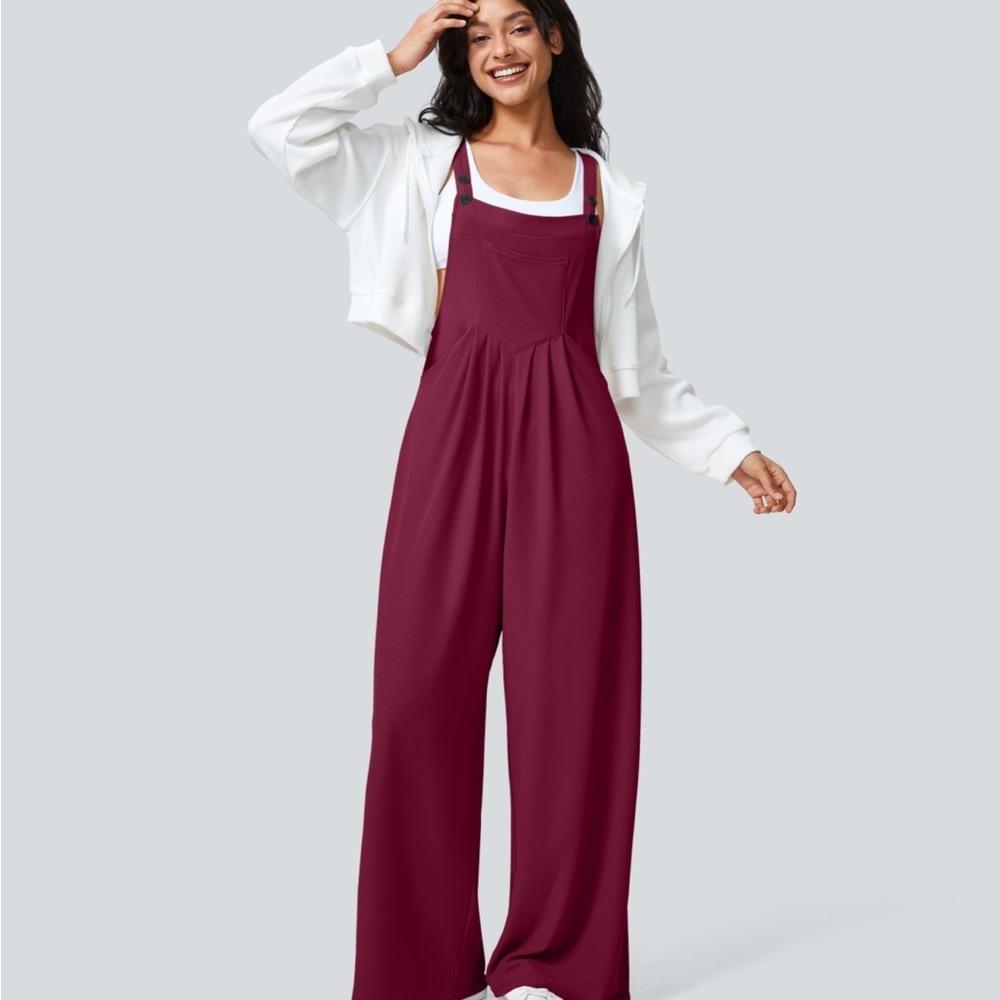 Halara Women's Burgundy Jumpsuit
